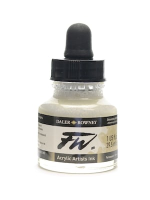Daler-Rowney Fw Pearlescent And Shimmering Liquid Acrylic Shimmering Gold 1 Oz. [Pack Of 2]