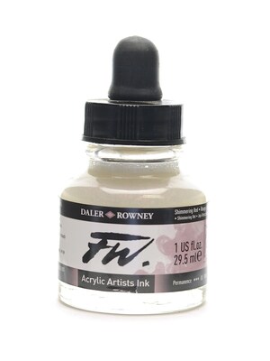 Daler-Rowney Fw Pearlescent And Shimmering Liquid Acrylic, Red, 1Oz, 2/Pack