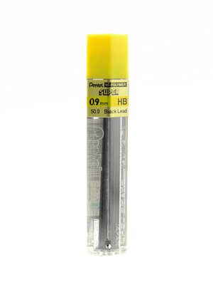 Pentel Super Hi-Polymer Lead Refill, 0.9mm, 15/Leads, 2 Dozen (18709-PK24)