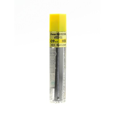 Pentel Super Hi-Polymer Lead Refill, 0.9mm, 15/Leads, 2 Dozen (18709-PK24)