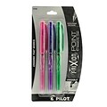 Pilot FriXion Point Erasable Gel Pens pink, purple, green set of 3 0.5 mm [Pack of 3]
