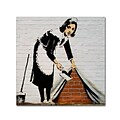 Trademark Fine Art Banksy Maid 14 x 14 (ALI0805-C1414GG)