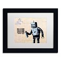 Trademark Fine Art Banksy Robot 11 x 14 (ALI0811-B1114MF)