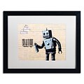 Trademark Fine Art Banksy Robot 16 x 20 (ALI0811-B1620MF)