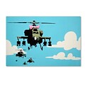 Trademark Fine Art Banksy Vapor Helicopter UAV 16 x 24 (ALI0818-C1624GG)