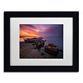 Trademark Fine Art Lincoln Harrison Beach at Sunset 6 11 x 14 (ALI0728-B1114MF)