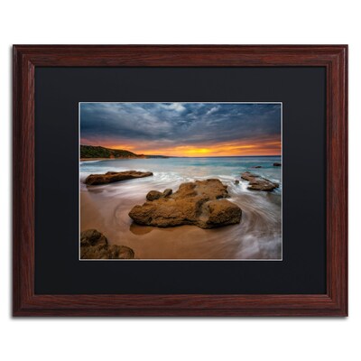 Trademark Fine Art Lincoln Harrison Beach at Sunset 5 16 x 20 (886511728608)