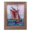 Trademark Global Lowell S.V. Devin Fresh Gale 16 x 20 Ornate Framed Art (LSV0050-G1620F)