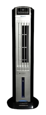 NewAir Electric Evaporative Tower Fan; 100 sq. ft., Silver & Black (AF-310)