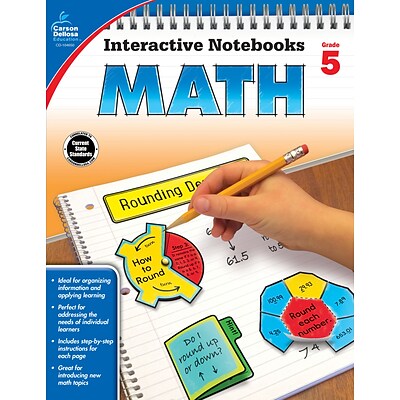 Interactive Notebooks Math Grade 5 Resource Book Paperback (104650)