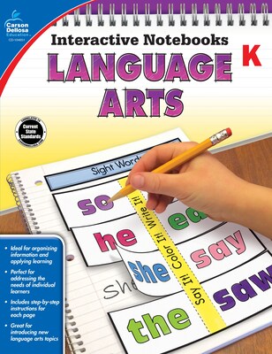 Interactive Notebooks Language Arts Kindergarten Resource Book Paperback (104651)