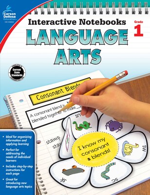 Interactive Notebooks Language Arts Grade 1 Resource Book Paperback (104652)