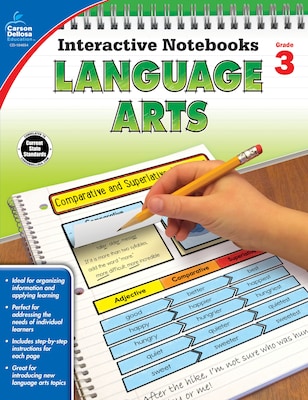 Interactive Notebooks Language Arts Grade 3 Resource Book Paperback(104654)