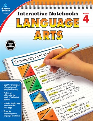 Interactive Notebooks Language Arts Grade 4 Resource Book Paperback (104655)