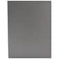 JAM Paper 2-Pocket Portfolio Folder, Gray Linen, 100/Box (3084B)