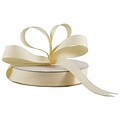 JAM Paper® Grosgrain Ribbon, 5/8 inch wide x 25 Yards, Ivory, Sold Individually (7896495)