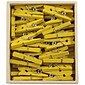 JAM Paper® Wood Clip Clothespins, Small 7/8 Inch, Yellow Clothes Pins, 50/Pack (230726885)