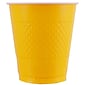 JAM Paper® Plastic Party Cups, 12 oz, Yellow, 20 Glasses/Pack (255523919)