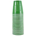 JAM Paper® Plastic Party Cups, 12 oz, Green, 20 Glasses/Pack (255528205)