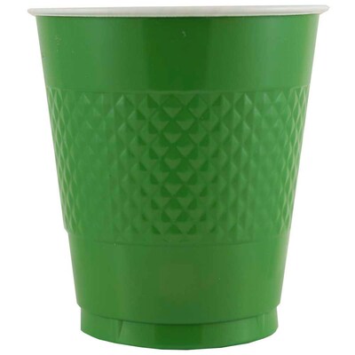 JAM Paper® Plastic Party Cups, 12 oz, Green, 20 Glasses/Pack (255528205)