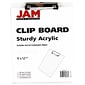JAM Paper® Plastic Clipboard, 9 x 13, Clear, Sold Individually (340928126)