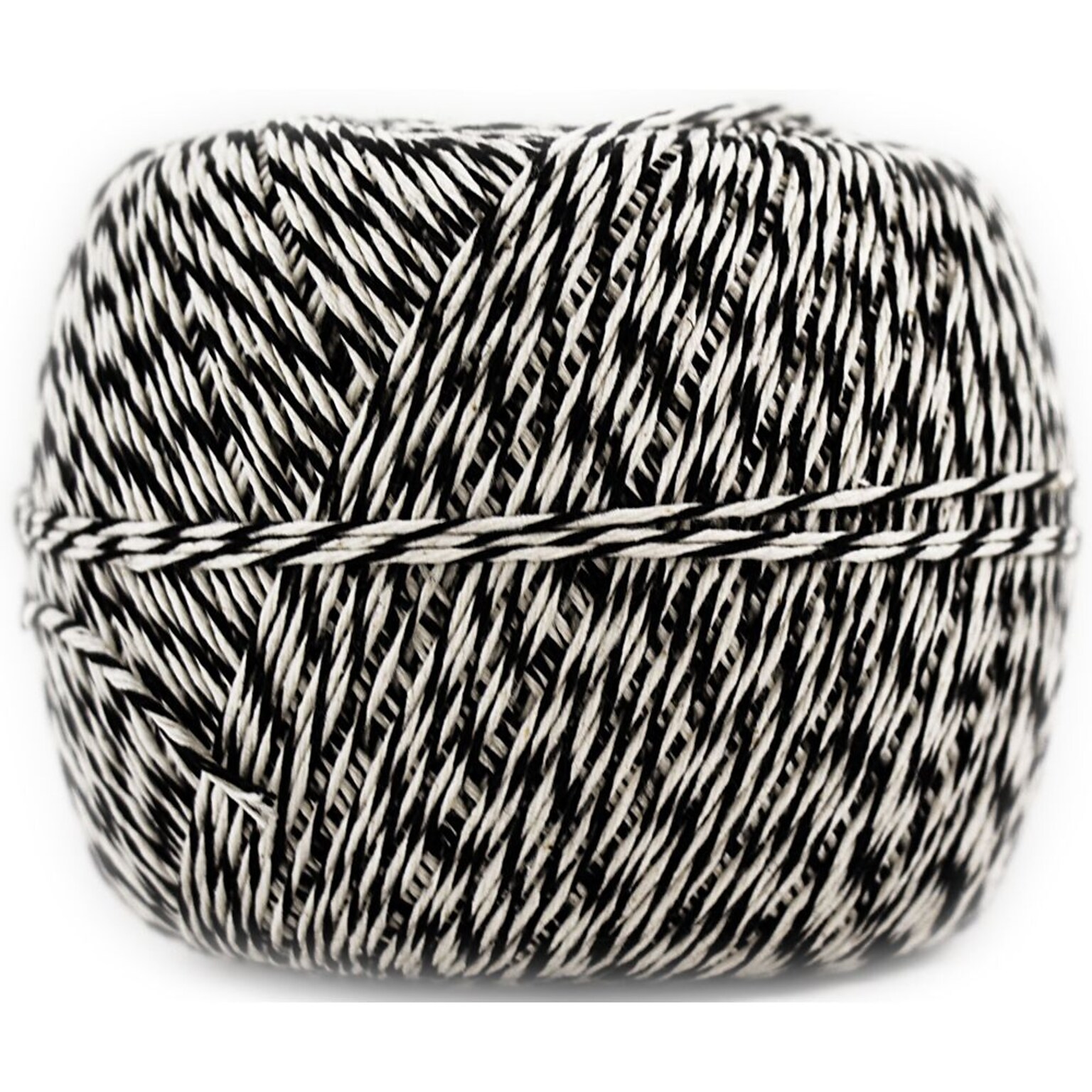 JAM Paper Twine, 1500 ft., Black/White (349527466)
