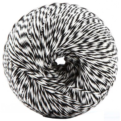 JAM Paper Twine, 1500 ft., Black/White (349527466)