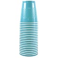 JAM Paper® Plastic Party Cups, 12 oz, Sea Blue, 20 Glasses/Pack (2255520702)