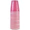JAM Paper® Plastic Party Cups, 12 oz, Fuchsia Pink, 20 Glasses/Pack (2255520703)