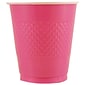 JAM Paper® Plastic Party Cups, 12 oz, Fuchsia Pink, 20 Glasses/Pack (2255520703)