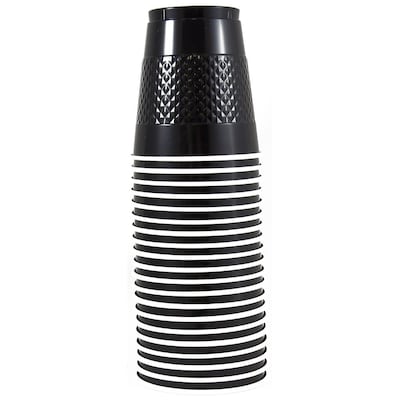 JAM Paper® Plastic Party Cups, 12 oz, Black, 20 Glasses/Pack (2255520708)