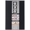 RendR No Show Thru Hard Bound Sketch Book, 5.5 X 8.5, 48 Sheets/PK (12-00010)