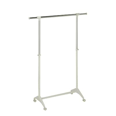 Honey Can Do Modern Adjustable Garment Rack, White (GAR-03537)