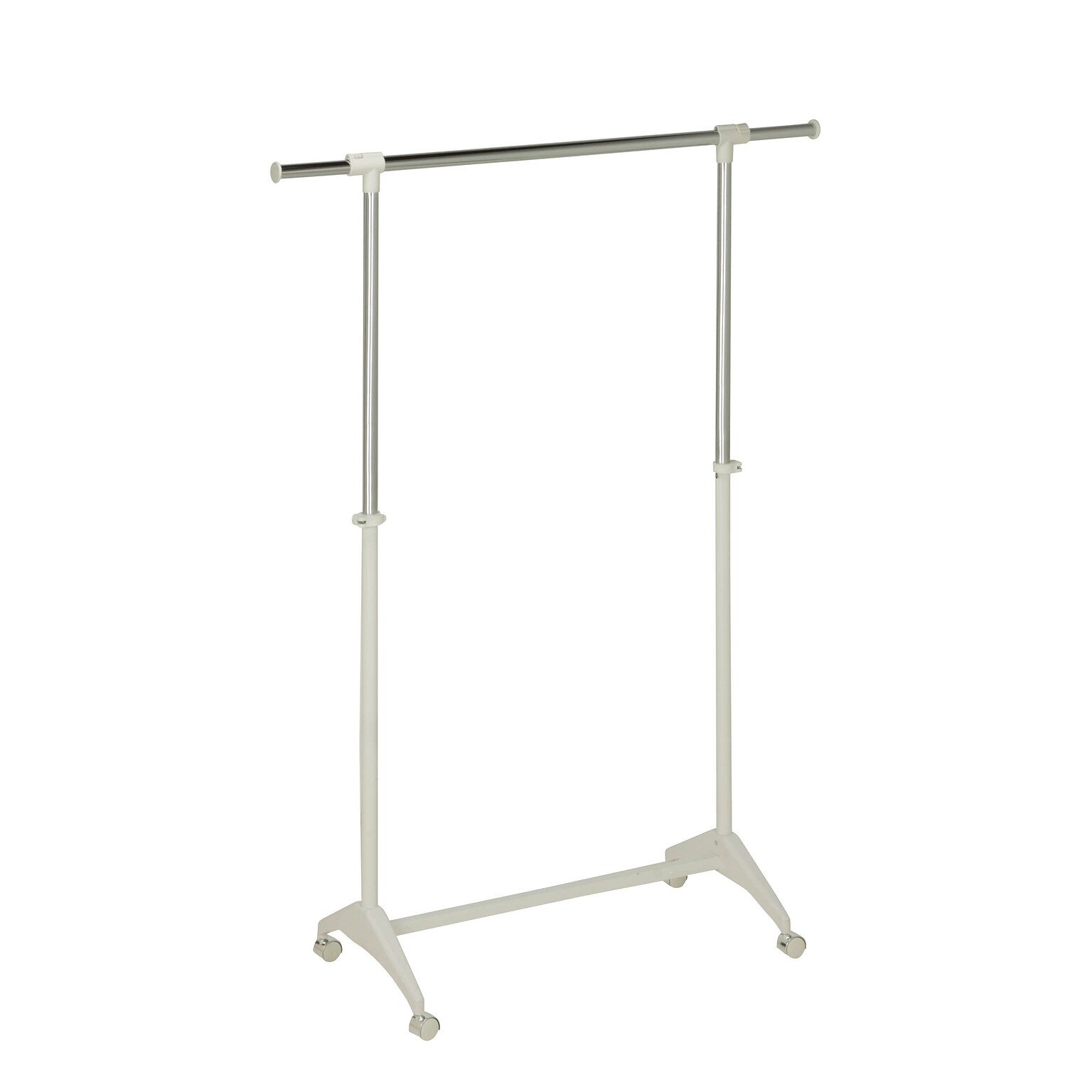 Honey Can Do Modern Adjustable Garment Rack, White (GAR-03537)