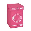 Honey Can Do Graphic Washing Machine Laundry Hamper, Pink