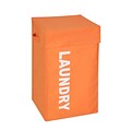 Honey Can Do Graphic Laundry Hamper with Lid Orange (HMP-04293)
