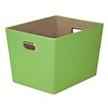 Honey Can Do Large Decorative Storage Tote with Handles Green (SFT-03076)
