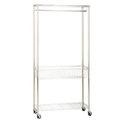 Honey Can Do Rolling Laundry Station Chrome