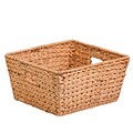 Honey Can Do Large Square Water Hyacinth Basket, Brown (STO-02885)