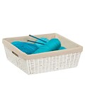 Honey Can Do Paper Rope Shelf Tote with Liner White (STO-03559)