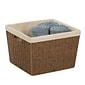 Honey Can Do Paper Rope Storage Tote with Liner Brown (STO-03566)