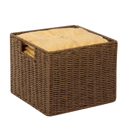 Honey Can Do Paper Rope Storage Crate Brown (STO-03567)