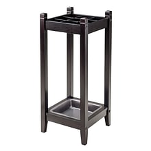 Winsome Jana Umbrella Stand with Metal Tray, Espresso (92411)