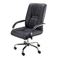 Winsome Executive High Back Chair, Adjustable, Black Faux Leather, Chrome Base (93033)