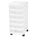 IRIS® 6 Drawer Storage Cart, White (585630)