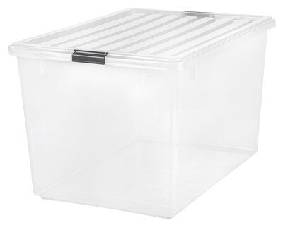 IRIS® 132 Quart Buckle Down Storage Box, 3 Pack (100251)