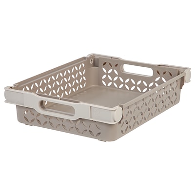 IRIS® Medium Decorative Storage Basket, 8 Pack (250115)