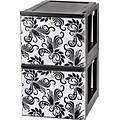 IRIS® 2 Drawer Stackable Storage, Black, 2 Pack (122062)