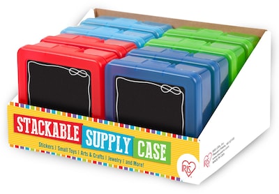 IRIS® Assorted Stackable Supply Case, Boy, 8 Pack (215518)