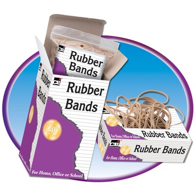 Charles Leonard Rubber Bands; 3-1/2 x 1/8, Approx 140 (CHL56133)